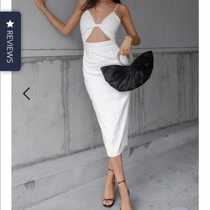 RUNAWAY THE LABEL - SENDAI MIDI DRESS (XS) NWT - SOLD OUT.